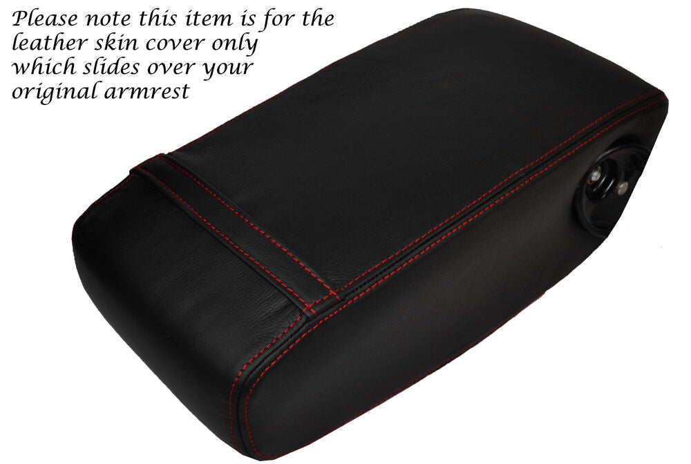 RED STITCHING REAR LEATHER SKIN COVER FITS MERCEDES S CLASS SE W126 79-91