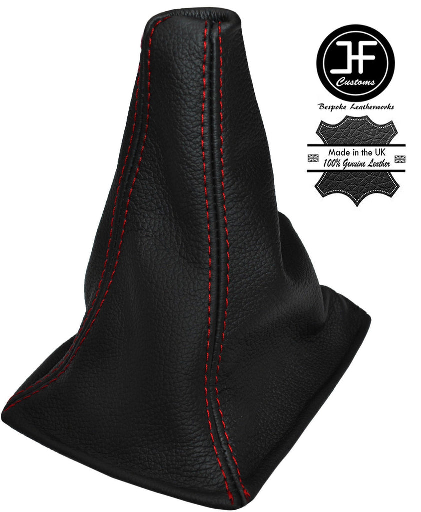 RED STITCH LEATHER MANUAL LEATHER GEAR GAITER FITS TOYOTA MR2 MK1 1985-1989