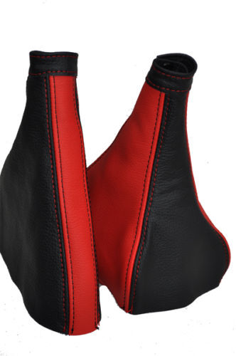FITS FIAT MAREA  BRAVO BRAVA GEAR HANDBRAKE BLACK & RED CUSTOM NEW MADE IN UK