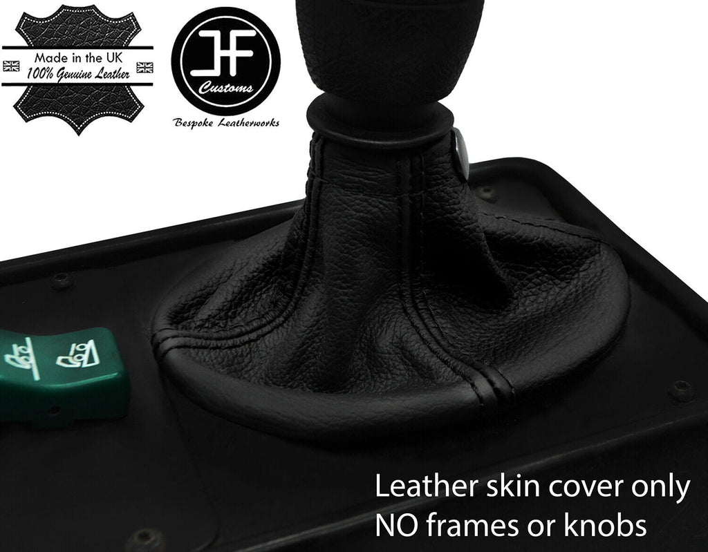 BLACK & BLACK 2 TONE LEATHER GEAR GAITER FOR SCANIA 4SERIES 114 124 164 95-07
