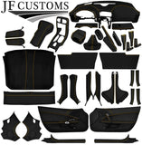 YELLOW STITCH LEATHER COVERS FOR CORVETTE C6 05-13 FULL INTERIOR RECOVERY KIT