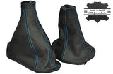BLUE STITCH FOR FOR FIAT PUNTO MK1 1993-1999 CONVERTIBLE COUPE GEAR HANDBRAKE