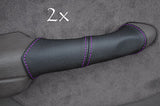 FITS CHRYSLER PT CRUISER 2X DOOR HANDLE purple stitch COVERS CUSTOM NEW