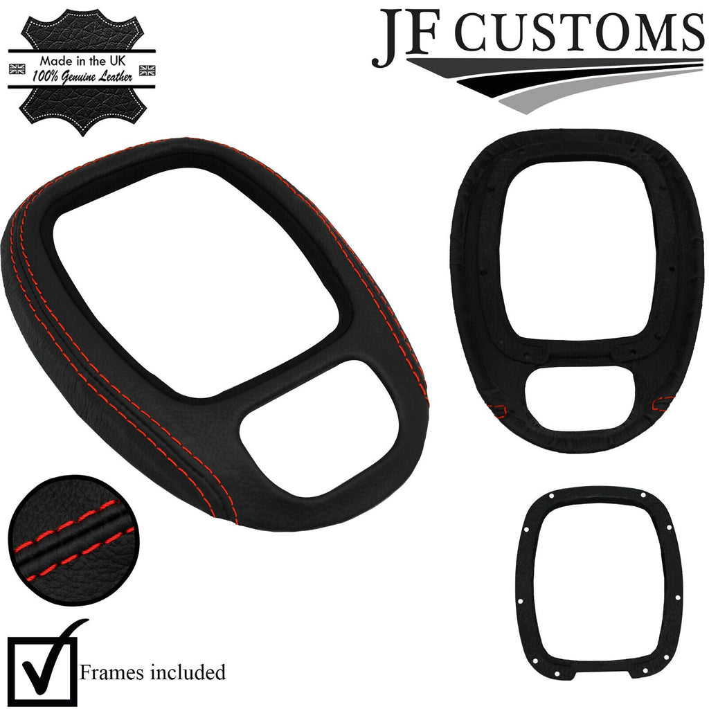 RED STITCH LEATHER GEAR SURROUND + INNER FRAME FOR JAGUAR XJR XJ8 X308 97-03