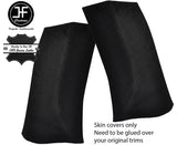 BLACK STITCH 2X REAR C PILLAR SUEDE COVERS FOR TOYOTA GT86 SUBARU BRZ 12-19