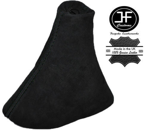 BLACK STITCHING REAL SUEDE MANUAL GEAR GAITER FITS CITROEN C2 C3 2003-2009
