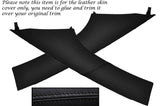 BLACK STITCH 2X WINDSCREEN PILLAR SKIN COVERS FITS VW T5 TRANSPORTER CARAVELLE