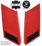 RED  2X REAR EXTERIOR D PILLAR VINYL COVERS FOR RANGE ROVER CLASSIC CUSTOM NEW
