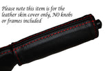 RED STITCH HANDBRAKE HANDLE LEATHER SKIN COVER FITS LOTUS ELAN M100 SE