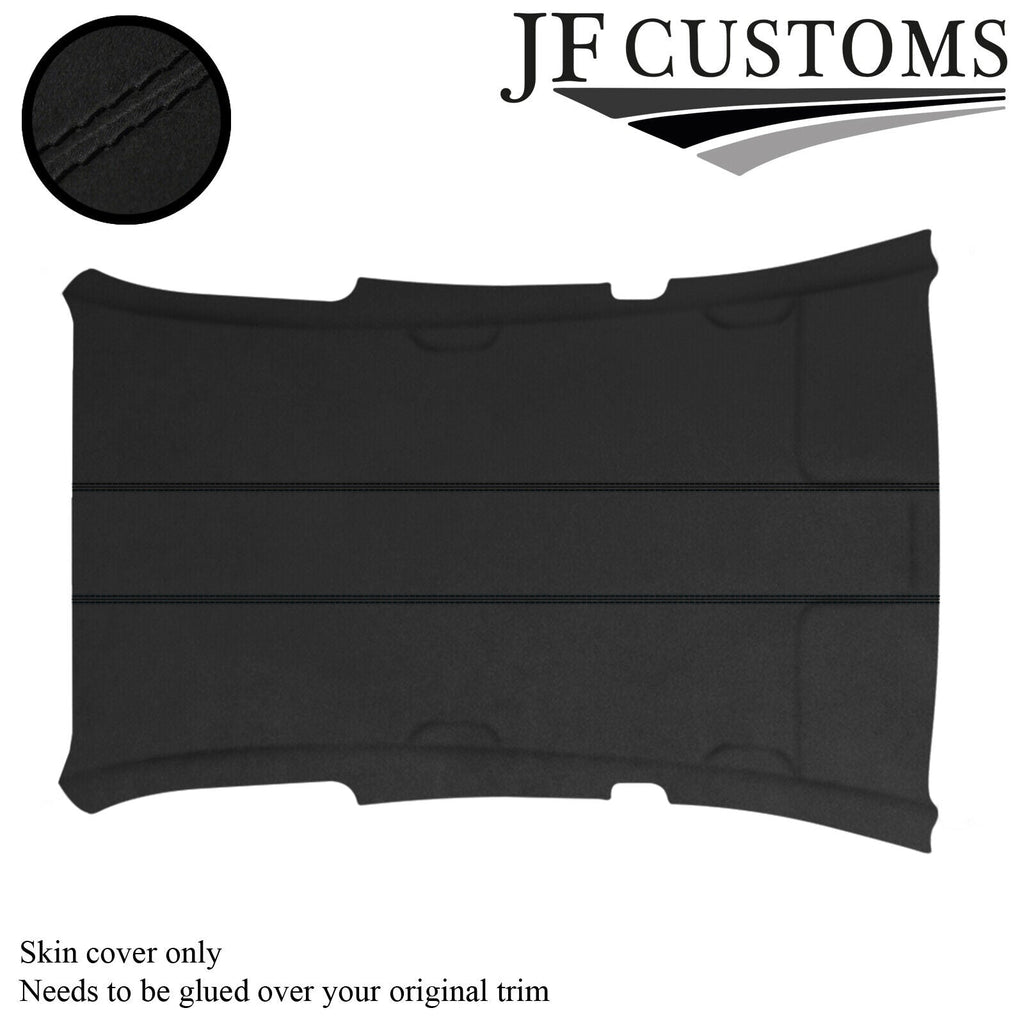 BLACK STITCH D GREY SUEDE HEADLINER COVER FOR SUBARU IMPREZA MK3 07-11 5 DOOR