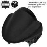BLACK REAL LEATHER  SPEEDO CLUSTER HOOD COVER FITS SMART FORTWO 451 2007-2014
