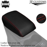 RED STITCHING LEATHER ARMREST SKIN COVER FITS FORD FOCUS MK3 2011-2014