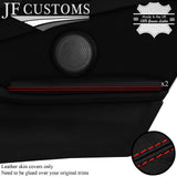 RED STITCH LEATHER REAR DOOR ARMREST COVERS FOR BMW F32 F33 F82 F83 CUSTOM NEW