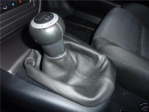 FITS VW PASSAT BLACK LEATHER GEAR GAITER  2001-2005 COVER CUSTOM NEW MADE IN UK