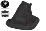 RED STITCHING DARK GREY LEATHER GEAR GAITER FOR CITROEN C5 2001-2007 CUSTOM NEW
