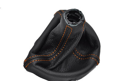 FITS AUDI TT MK2 06-10 DSG LEATHER GEAR GAITER orange stitch CUSTOM NEW