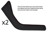 red stitch FITS BMW Z3 95-03 2X TRIM PANELS LEATHER COVERS ONLY GLUE NEEDED