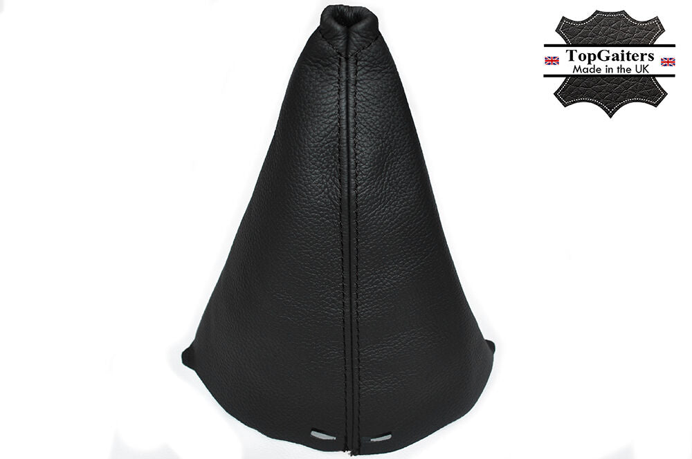 BLACK STITCHING FITS FORD FIESTA 1995-2002 GEAR STICK GAITER REAL LEATHER