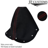 RED STITCH FITS NISSAN 300ZX 1989-2000 COUPE PU SUEDE GEAR GAITER CUSTOM NEW