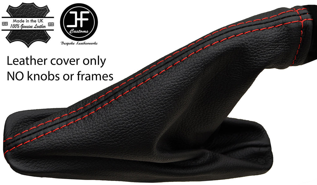 RED STITCH LEATHER HANDBRAKE GAITER FOR LAND ROVER FREELANDER 2 LR2 06-14