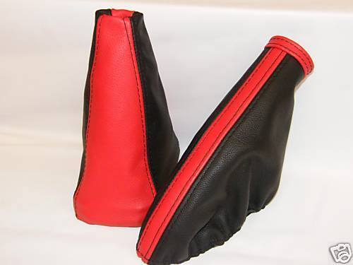 FITS FIAT PUNTO MK1 GEAR & HANDBRAKE SET RED & BLACK 2 TONE CUSTOM NEW