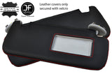 RED STITCH 2X SUN VISORS LEATHER COVERS FITS TOYOTA COROLLA 07-13 SALOON