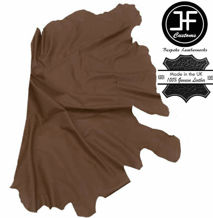 BROWN LEATHER 20 SQ FT HALF HIDE QUALITY TOP GRAIN GENUINE LEATHER CUSTOM NEW