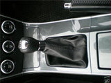 FITS MAZDA 6 GEAR GAITER GAITOR BLACK LEATHER NEW 02-2007 CUSTOM NEW MADE IN UK