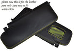 YELLOW STITCH FITS HONDA S2000 99-09 2X SUN VISORS LEATHER COVERS CUSTOM NEW