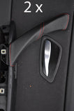 red stitch FITS BMW 3 SERIES E90 E91 05-11 2X REAR DOOR HANDLE COVERS STYLE2