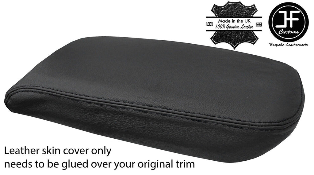 BLACK STITCHING REAL LEATHER ARMREST LID COVER FITS BMW X3 F25 2011-2018