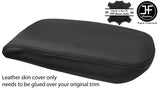 BLACK STITCHING REAL LEATHER ARMREST LID COVER FITS BMW X3 F25 2011-2018