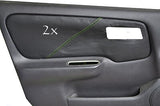 FITS NISSAN PRIMERA P11 2 x DOOR CARD COVERS LEATHER green CUSTOM NEW MADE IN UK