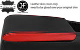 BLACK & RED 2 TONE LEATHER ARMREST COVER  FITS NISSAN S14 SILVA 200SX 94-98