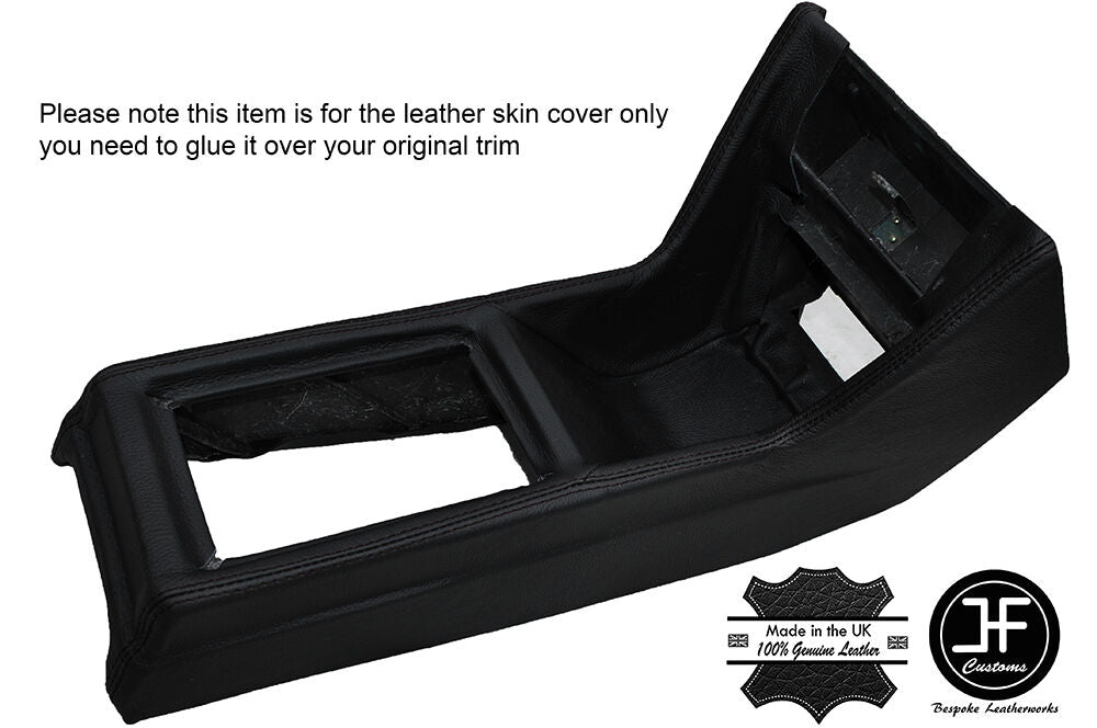 BLACK STITCH CONSOLE GEAR SURROUND LEATHER COVER FITS ALFA ROMEO ALFASUD TI