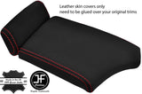RED STITCH ARMREST TOP GRAIN LEATHER COVER FOR BMW 5 SERIES E60 E61 2003-2011