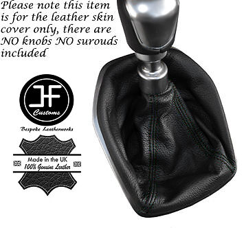 BLACK STITCH LEATHER GEAR GAITER FOR FORD TRANSIT COURIER TOURNEO COURIER 14-16