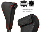 RED STITCH AUTOMATIC AUTO GEAR KNOB LEATHER COVER FITS PEUGEOT 205 MK2