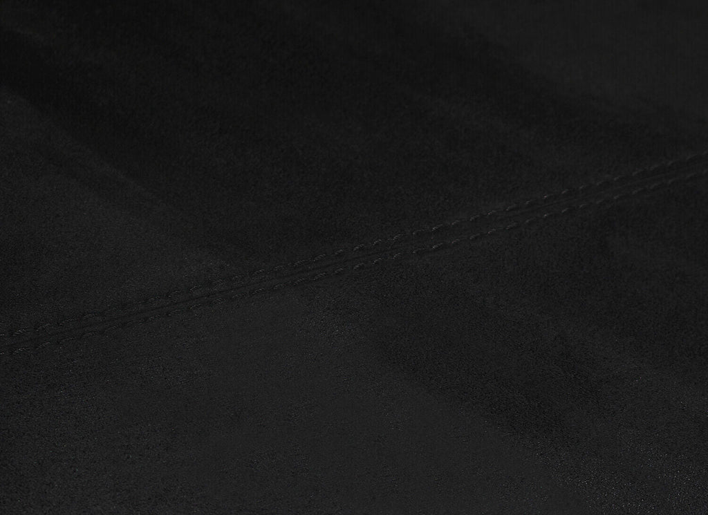 BLACK STITCH REAR ROOF TRIM LUXE SUEDE COVER FITS LAND ROVER DEFENDER 90 07-15