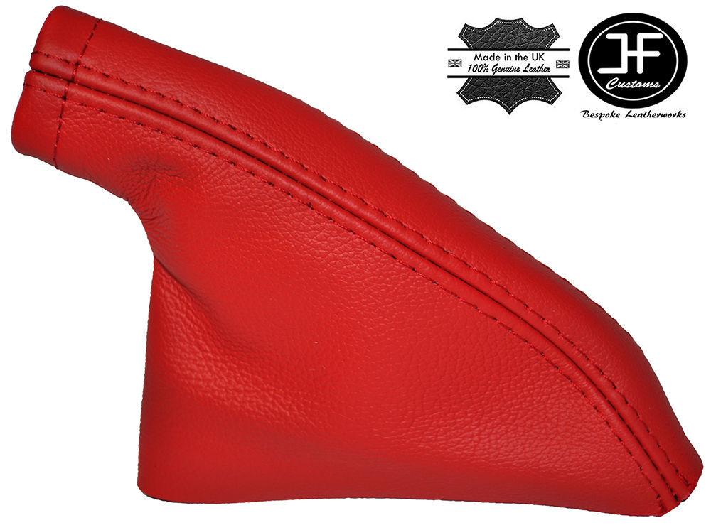 RED REAL LEATHER HANDBRAKE GAITER FITS S14 200SX SILVIA COUPE 1993-1999