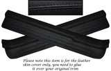 BLACK STITCH 2X DOOR SILL TRIM SKIN COVERS FITS TOYOTA MR2 MK3 2000-2007