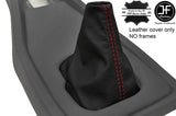 red stitching FITS TRIUMPH TR7 TR8 1976-1981 LEATHER GEAR GAITER CUSTOM NEW