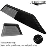 WHITE STITCH SUEDE 2X FRONT DASH TRIM COVERS FITS BMW F30 F31 11-18 CUSTOM NEW