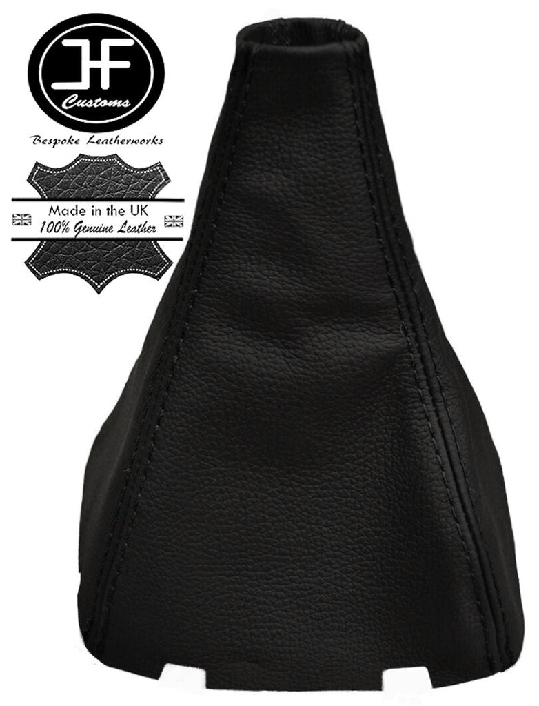 BLACK STITCH REAL LEATHER MANUAL GEAR GAITER FITS FORD KUGA 2012-2016 CUSTOM NEW