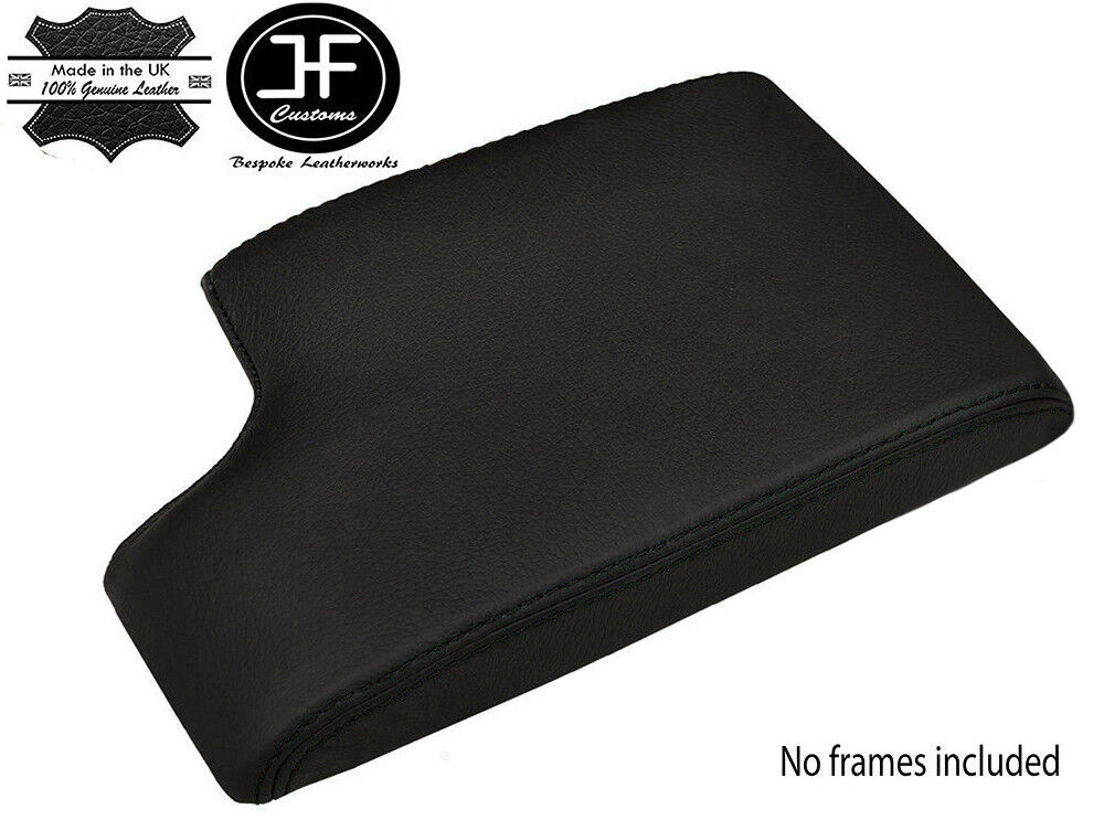 BLACK STITCH ARMREST COVER REAL LEATHER FOR BMW 3 SERIES E90 E91 E92 E93