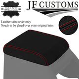D RED STITCH LEATHER ARMREST LID COVER FOR LAND ROVER DISCOVERY MK1 94-98