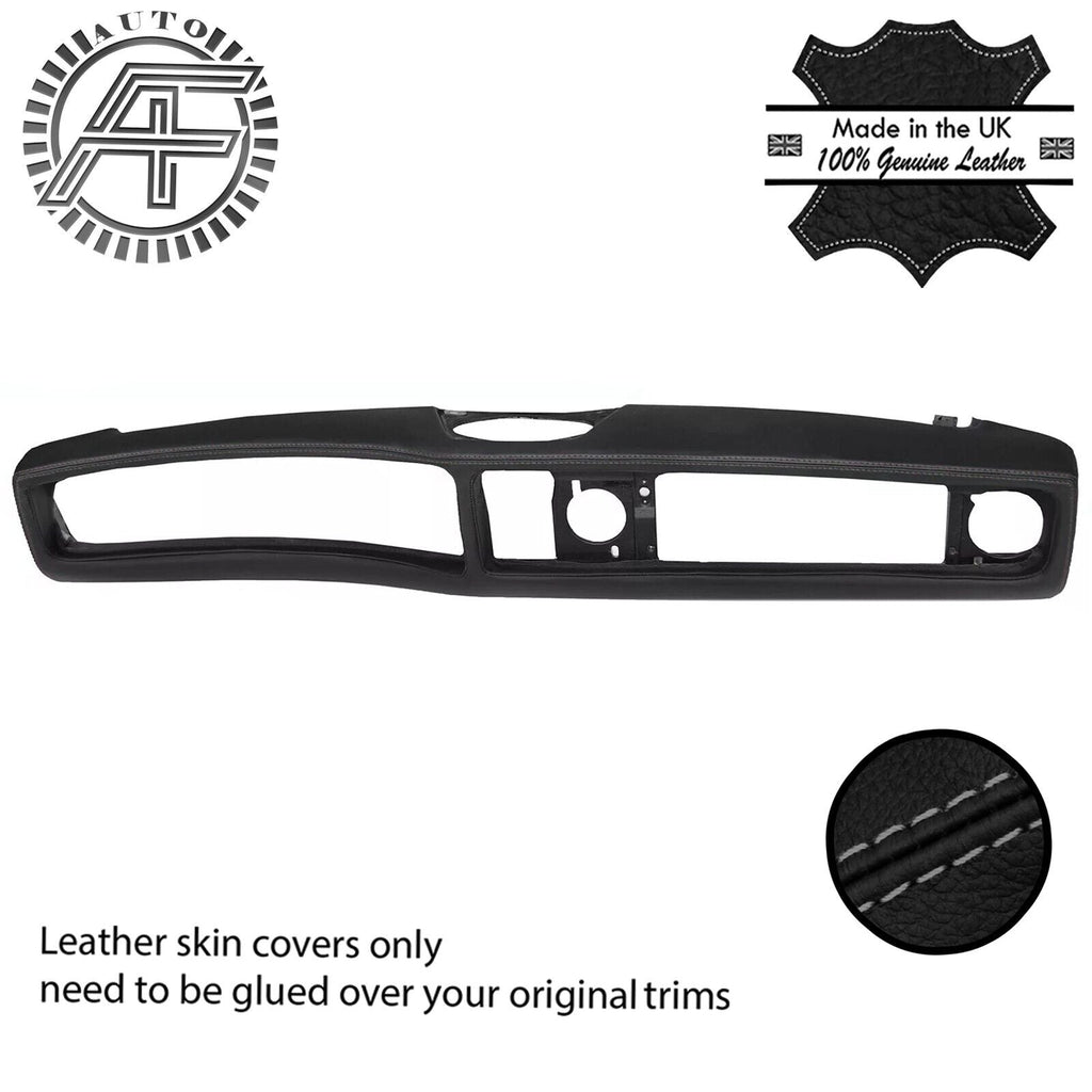 GREY STITCHING DASH DASHBOARD LEATHER COVER FOR TRIUMPH STAG MK1 MK2 STYLE 2