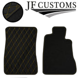 YELLOW DIAMOND STITCH VINYL 4X TAILORED FLOOR CARPETS FOR LEXUS GS 300 07-13 JF1