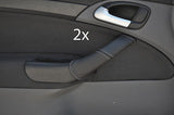 grey stitch FITS SAAB  9-3 2004-2011 2X LEATHER DOOR HANDLE COVERS CUSTOM NEW