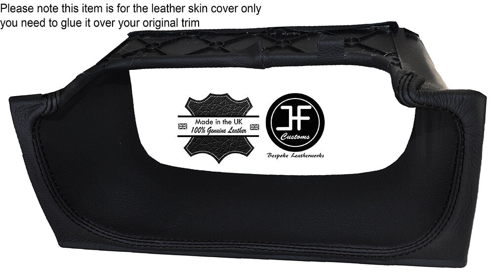 BLACK STITCHING SPEEDO SURROUND LEATHER COVER FITS VW GOLF MK3 JETTA 91-98